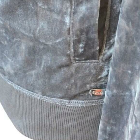 Calvin Kline crushed Velvet Hoodie in Grafite size LG new - Picture 7 of 7